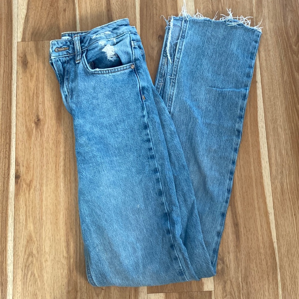 Zara High Waisted Split Leg Flare